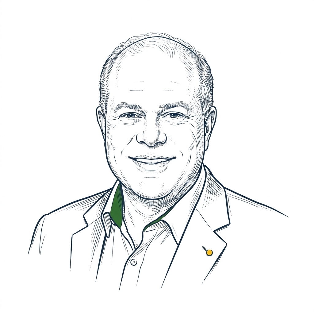 Sketch portrait of David Tepper
