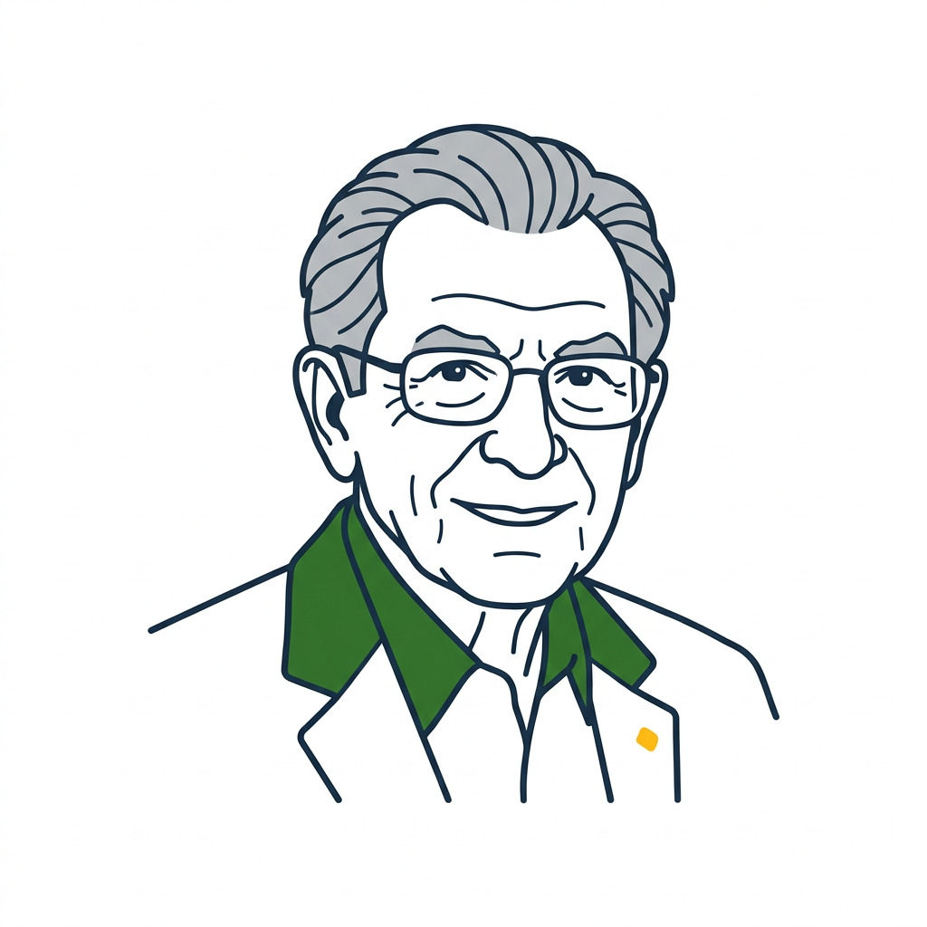 Sketch portrait of Ed Thorp