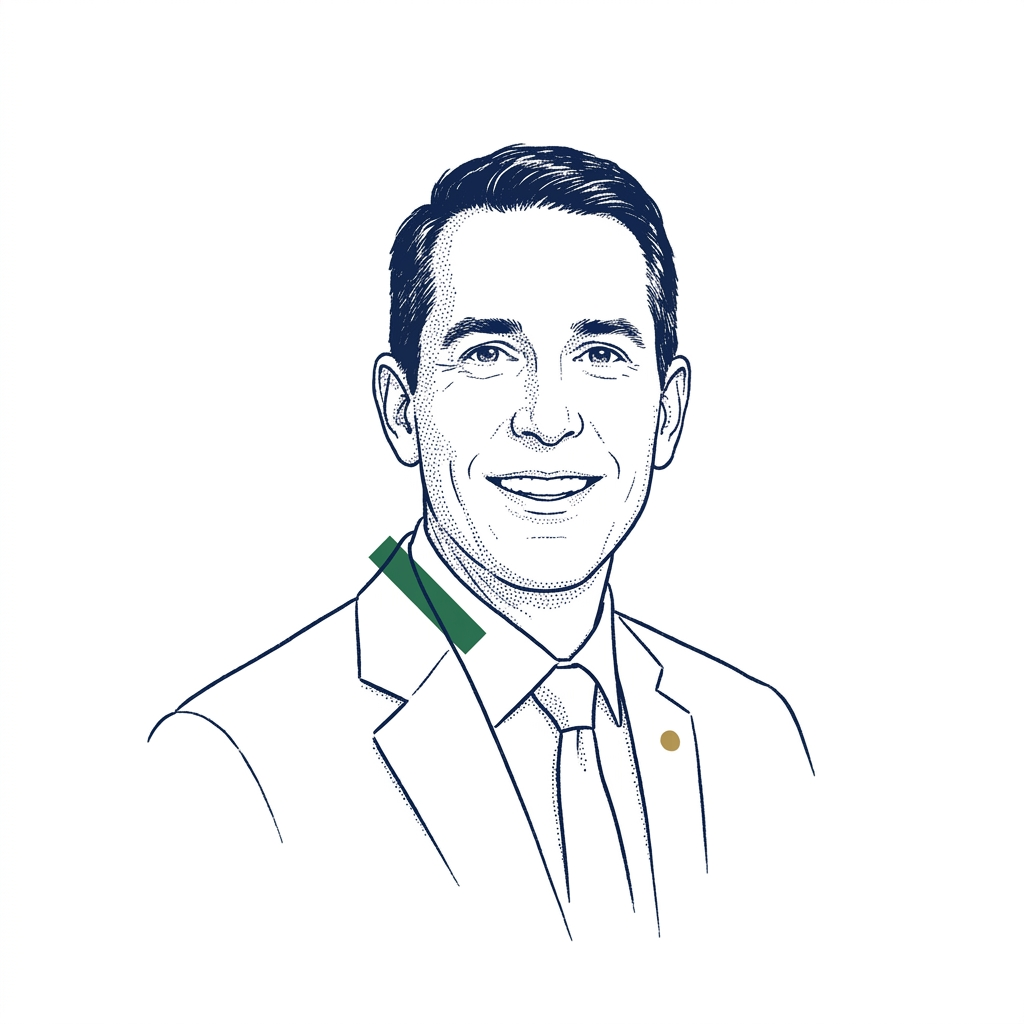 Sketch portrait of Josh Gottheimer