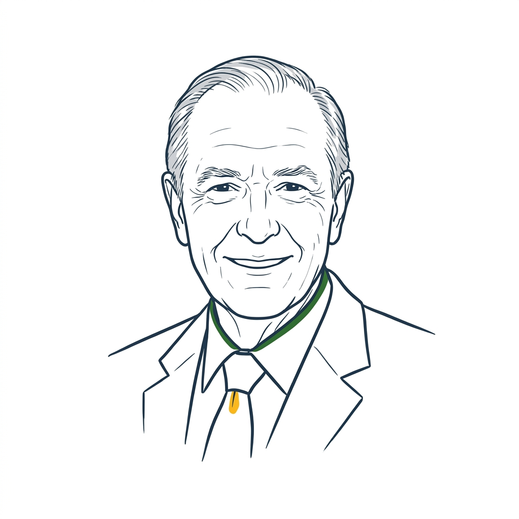 Sketch portrait of Julian Robertson