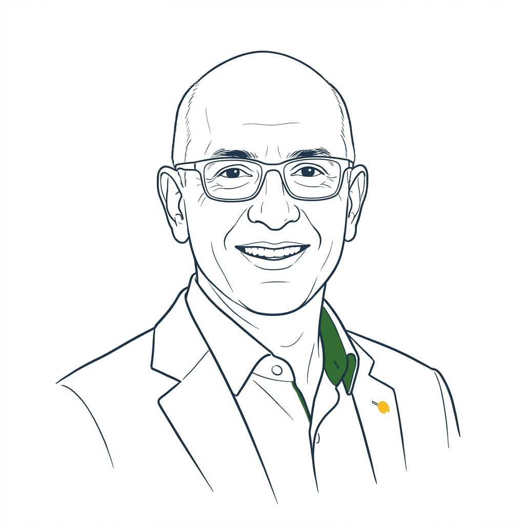 Sketch portrait of Mohnish Pabrai