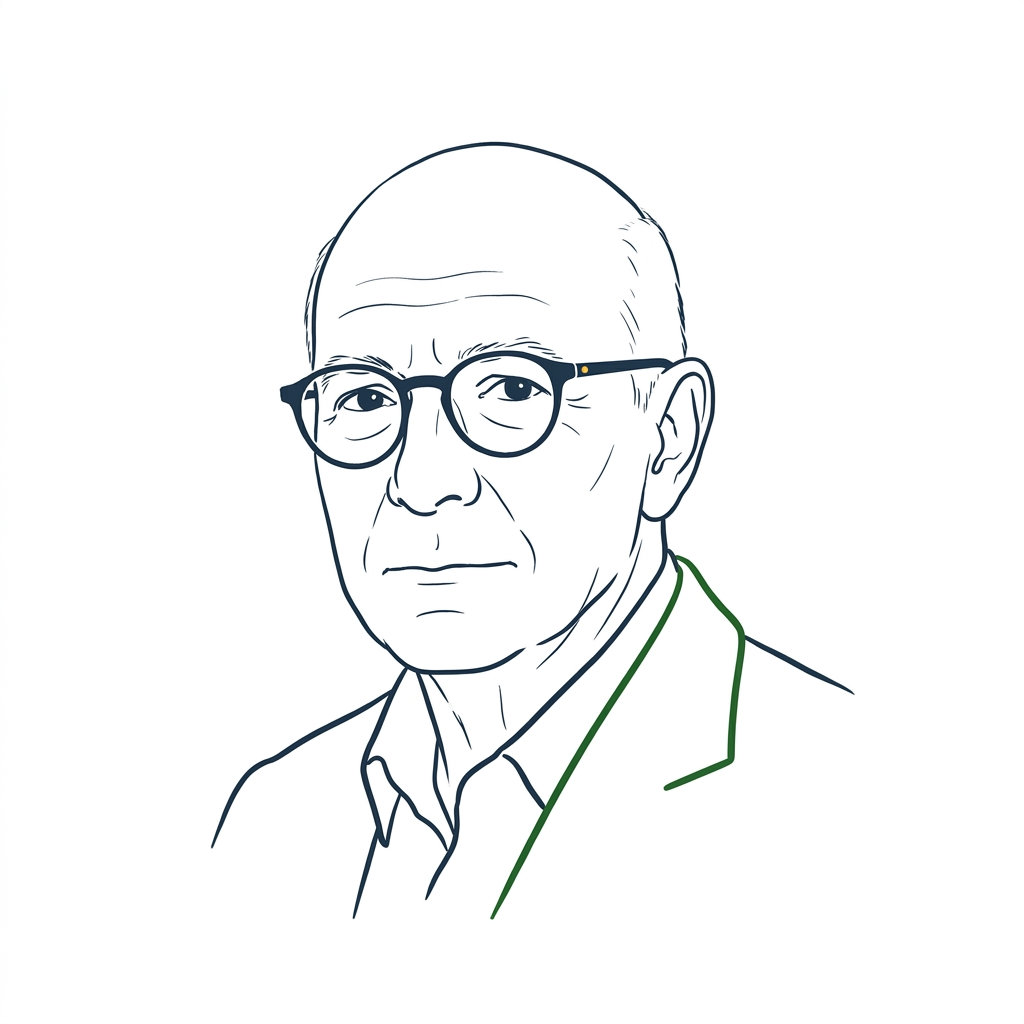 Sketch portrait of Ray Dalio
